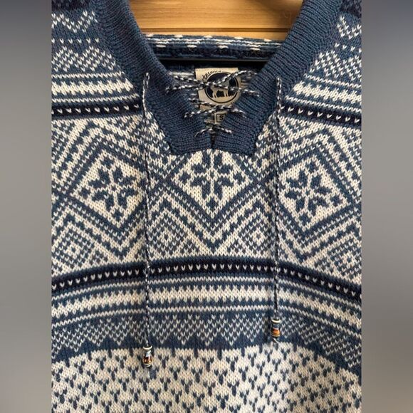 Artesania Size Small Alpaca Wool Blend Handmade Peru Hooded Sweater - Picture 4 of 13